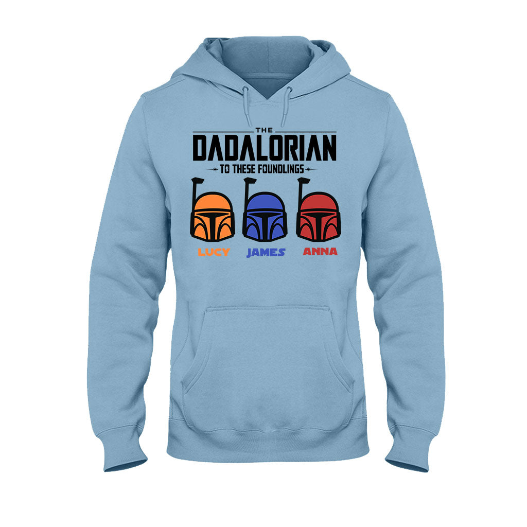 Personalized Dadalorian T-Shirt & Hoodie Gift for Dad | Custom Family Names