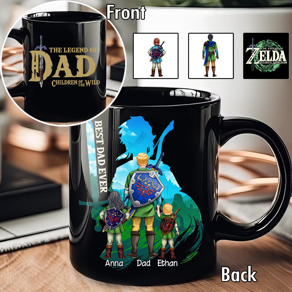 Personalized Hero's Legend Mug Custom Name Gift for Dad