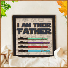 Load image into Gallery viewer, Personalized 2 Layered Wood Plaque I Am Their Father Gift for Dad
