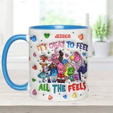 Load image into Gallery viewer, Personalized Ceramic Accent Mug Custom Name Feelings Gift
