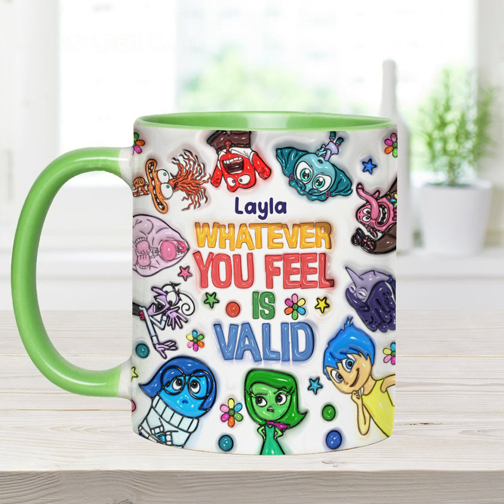 Personalized Accent Mug Whatever You Feel Valid Gift for Kids