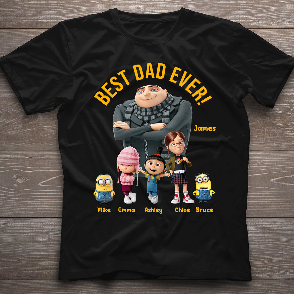 Personalized Best Dad Ever T-shirt & Hoodie Gift for Father's Day