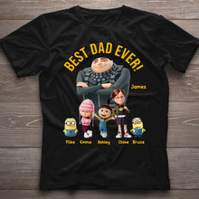 Load image into Gallery viewer, Personalized Best Dad Ever T-shirt &amp; Hoodie Gift for Father's Day

