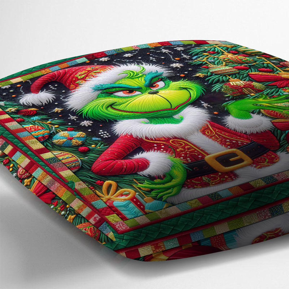 Personalized Grinchmas Throw Pillow Christmas Gift for Kids
