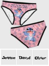 Load image into Gallery viewer, Personalized Lace Border Women Briefs Custom Name Gift for Her
