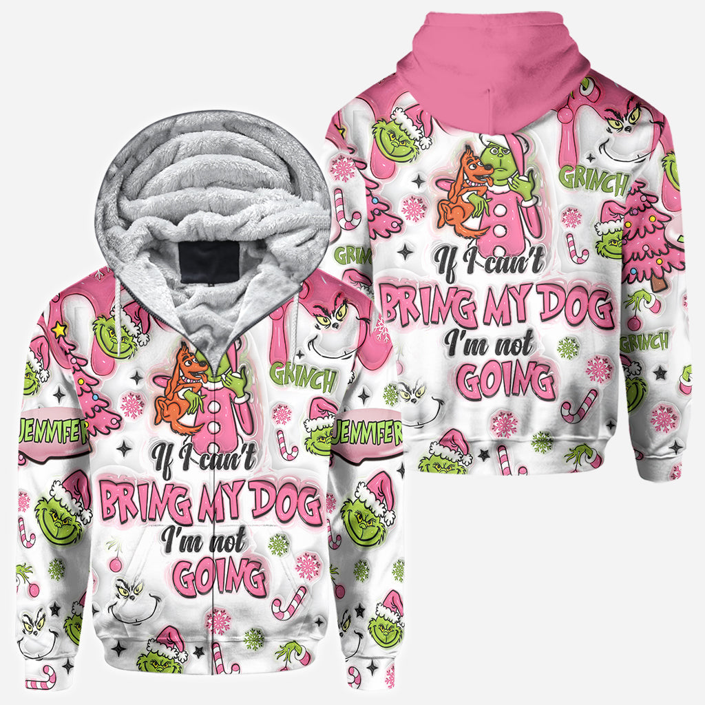 Personalized Christmas All Over Shirt with Grinch Design for Dog Lovers