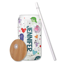 Load image into Gallery viewer, Personalized 16oz Can Glass with Straw for Kids &amp; Adults - Today I Feel Gift
