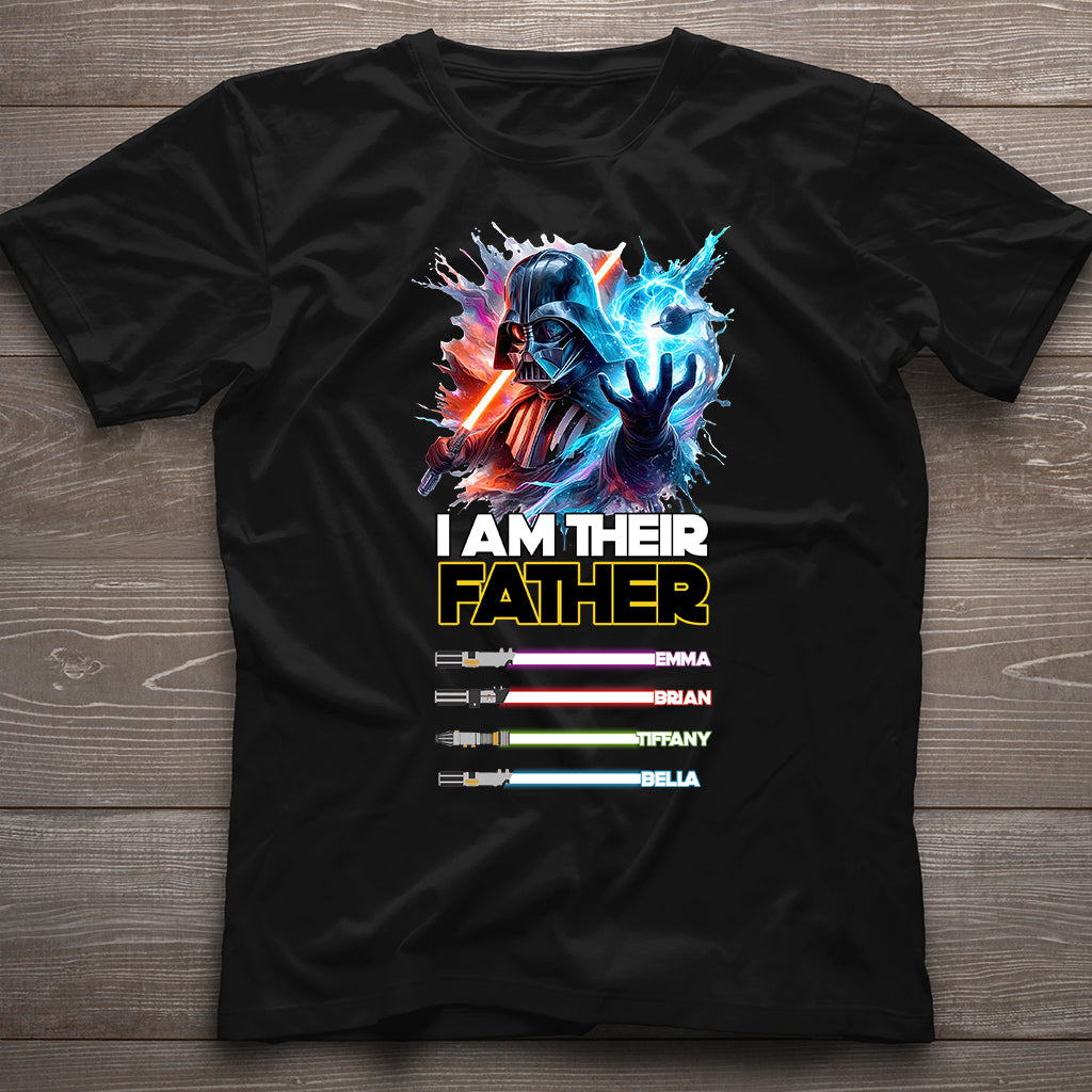 Personalized I Am Their Father T-shirt Gift for Dad