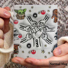 Load image into Gallery viewer, Personalized Best Dad in the Galaxy Mug Custom Names Gift
