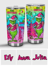 Load image into Gallery viewer, Personalized Grinch Christmas Tumbler Custom Name Gift
