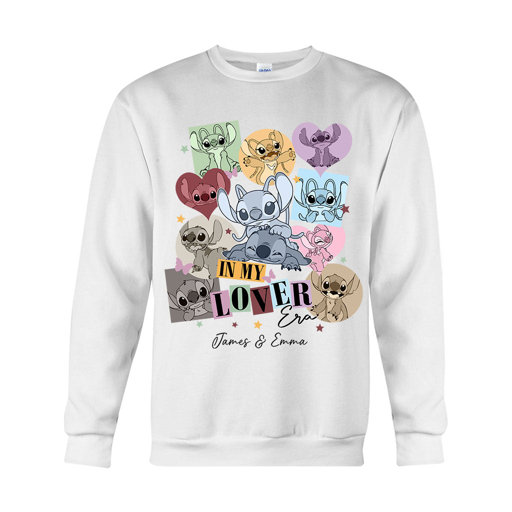 Personalized Couple T-shirt & Hoodie with Custom Names Gift for Her & Him