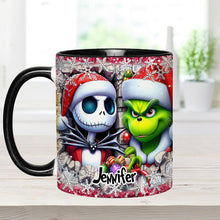Load image into Gallery viewer, Personalized Nightmare Christmas Accent Mug Custom Name Gift

