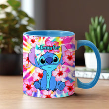 Load image into Gallery viewer, Personalized Tie Dye Accent Mug with Name for Birthday or Christmas
