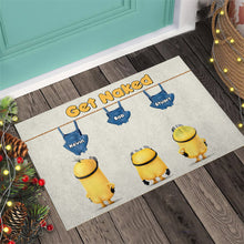 Load image into Gallery viewer, Personalized Get Naked Doormat with Custom Names | Fun Gift for Family
