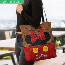 Load image into Gallery viewer, Personalized Mouse Tote Bag with Custom Name for Mom &amp; Kids
