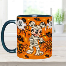 Load image into Gallery viewer, Personalized Halloween Accent Mug for Kids Custom Names

