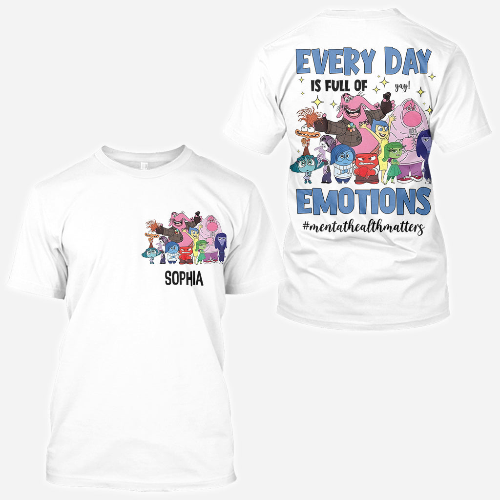 Personalized Emotional Expressions All Over Shirt for Kids | Back to School Gift