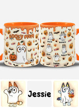 Load image into Gallery viewer, Personalized Booey Mum Accent Mug Custom Name Gift for Mom
