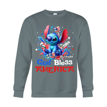 Load image into Gallery viewer, Personalized God Bless America T-Shirt &amp; Hoodie for July 4th Gift
