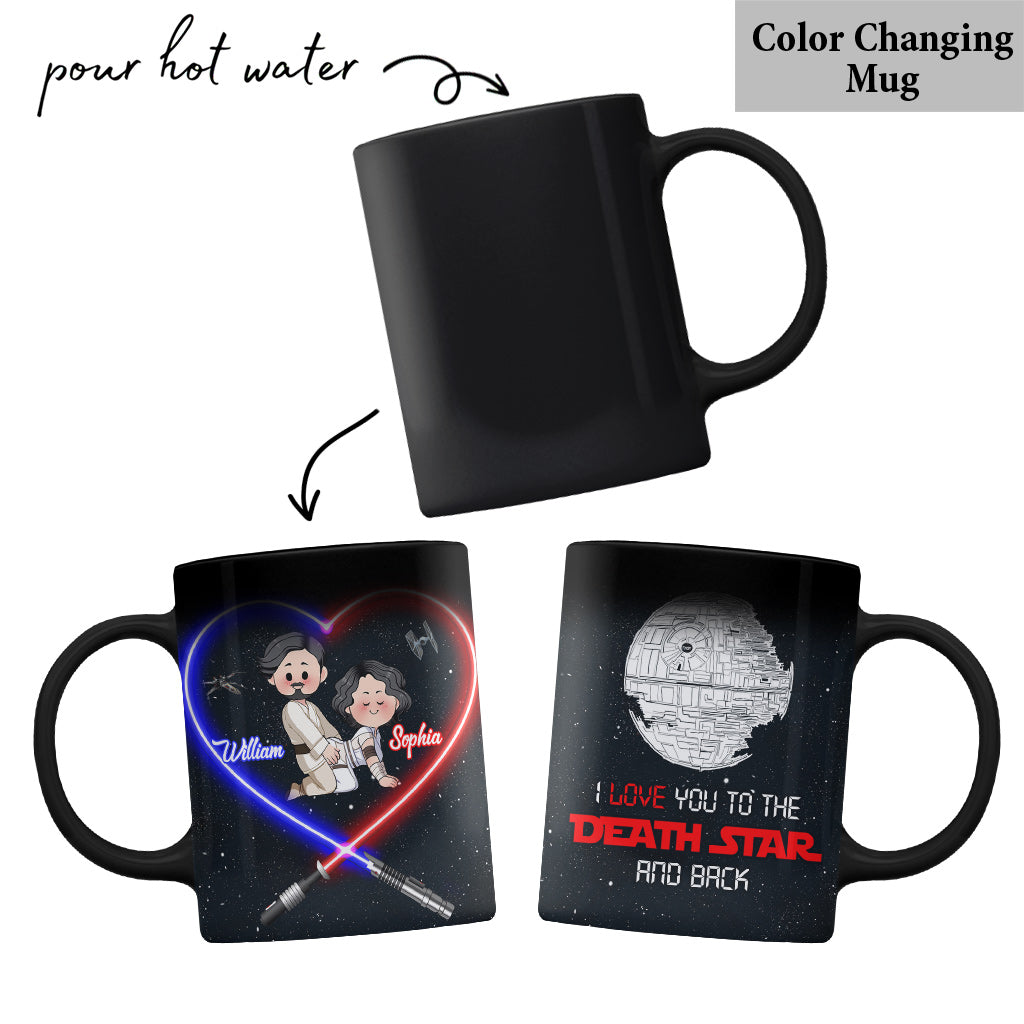 Personalized Star Wars Mug I Love You to the Death Star Gift for Couple