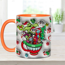 Load image into Gallery viewer, Personalized Merry Grinchmas Accent Mug with Custom Name for Holiday Gifts
