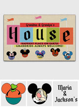 Load image into Gallery viewer, Personalized Doormat for Grandparents Custom Name Welcome Gift
