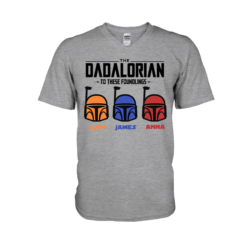Personalized Dadalorian T-Shirt & Hoodie Gift for Dad | Custom Family Names