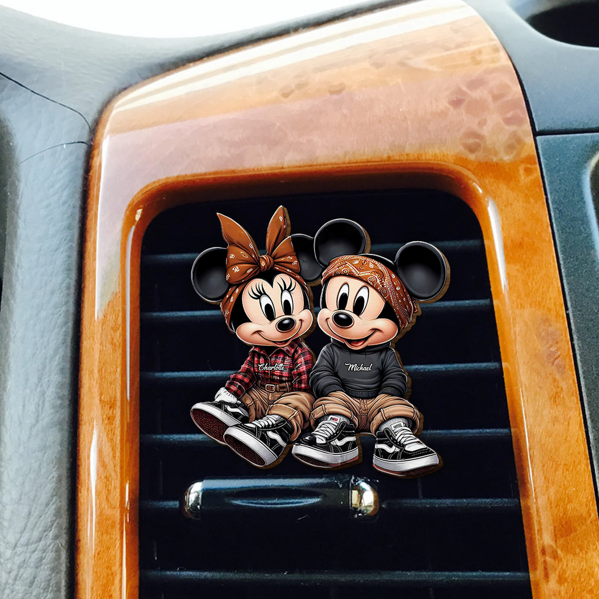 Personalized Mouse Shaped Car Visor Clip Custom Gift
