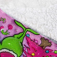 Load image into Gallery viewer, Personalized Grinch Christmas Blanket Hoodie Gift for Kids
