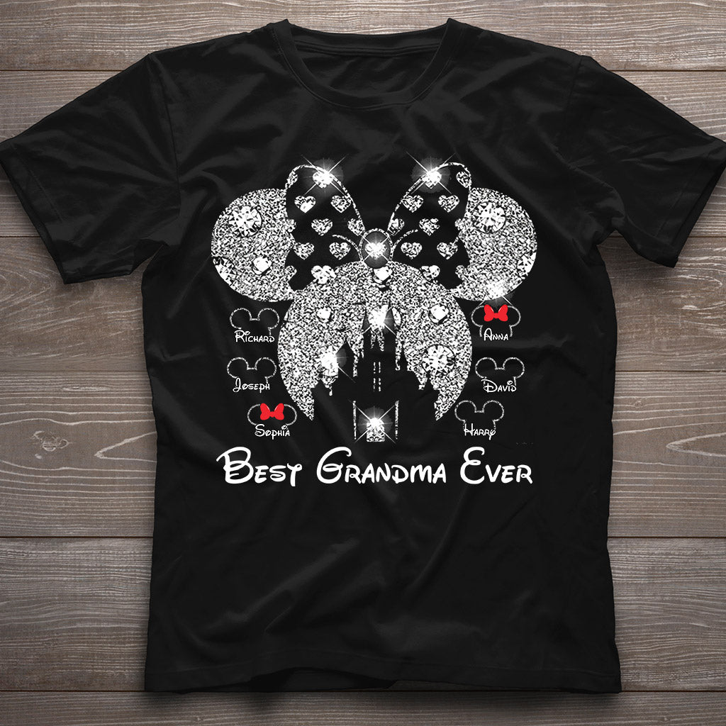 Personalized Best Grandma Ever Mouse T-shirt & Hoodie Gift