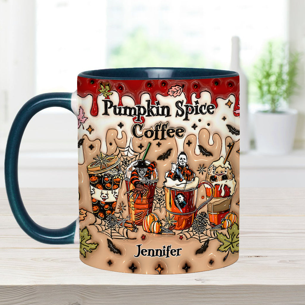 Personalized Pumpkin Spice Latte Accent Mug Custom Name Gift