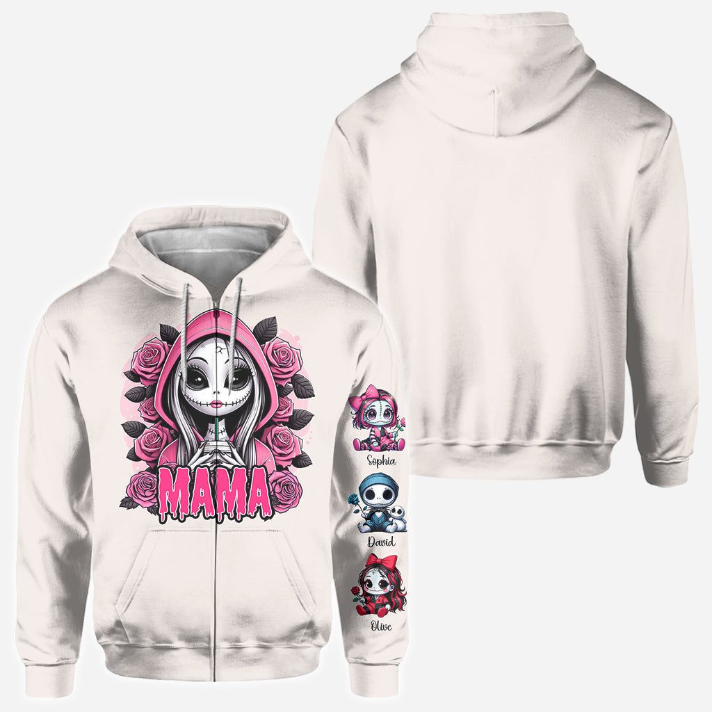 Personalized Mama of Nightmares All Over Shirt for Mom | Halloween Gift