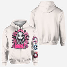 Load image into Gallery viewer, Personalized Mama of Nightmares All Over Shirt for Mom | Halloween Gift
