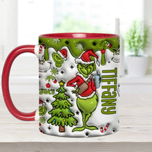 Load image into Gallery viewer, Personalized Grinch Accent Mug Custom Name Gift for Christmas
