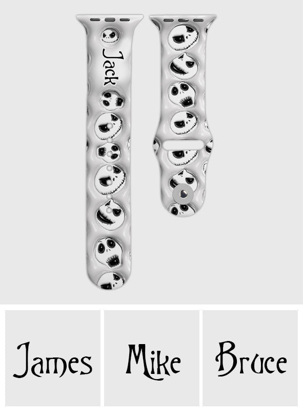 Personalized Nightmare Before Coffee Apple Watch Band for Fans