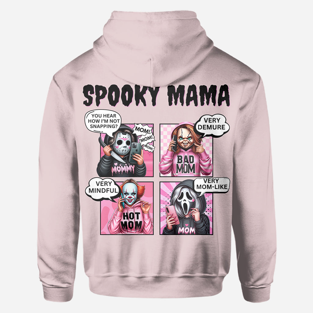 Personalized Spooky Mama All Over Shirt Custom Name Gift for Mom