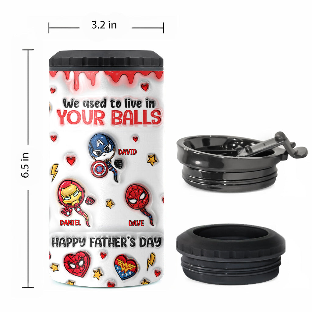 Personalized Marvelous Universe Can Cooler Custom Name Gift for Dad
