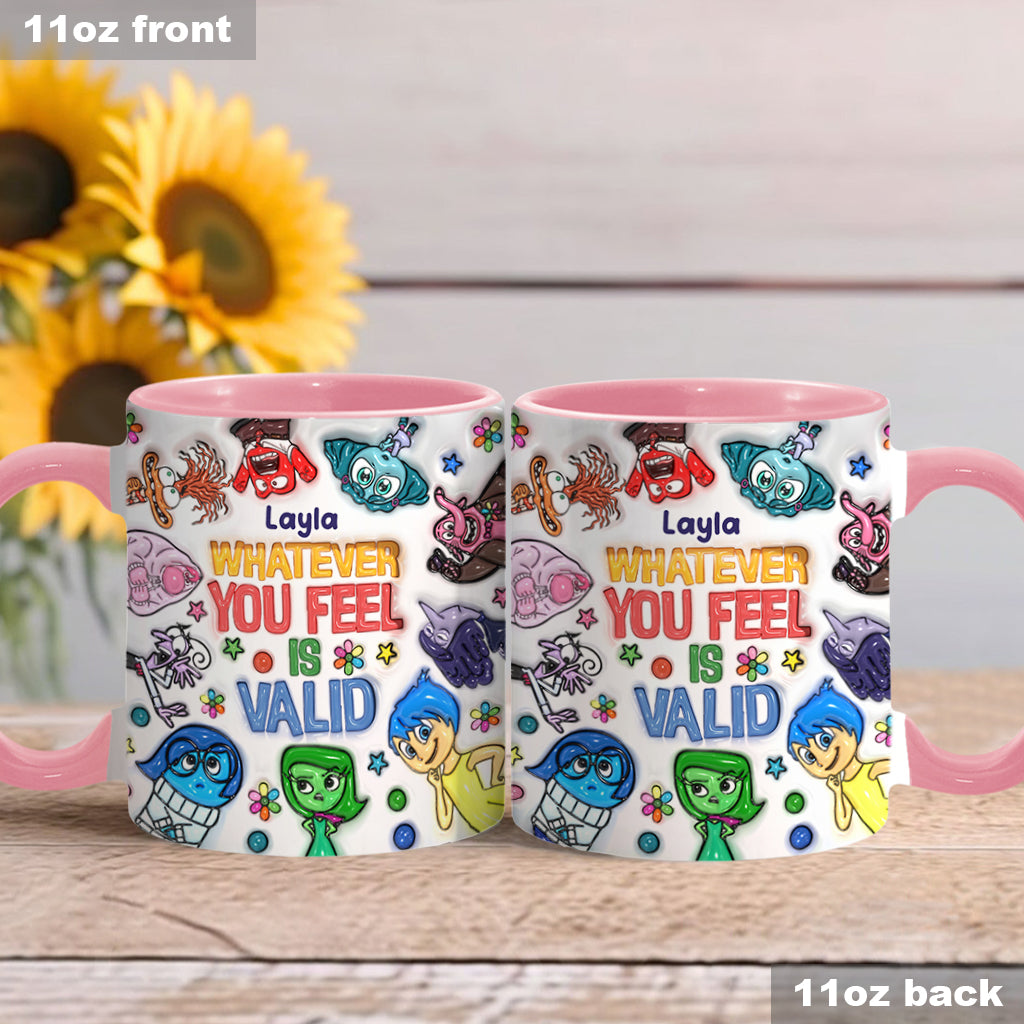 Personalized Accent Mug Whatever You Feel Valid Gift for Kids
