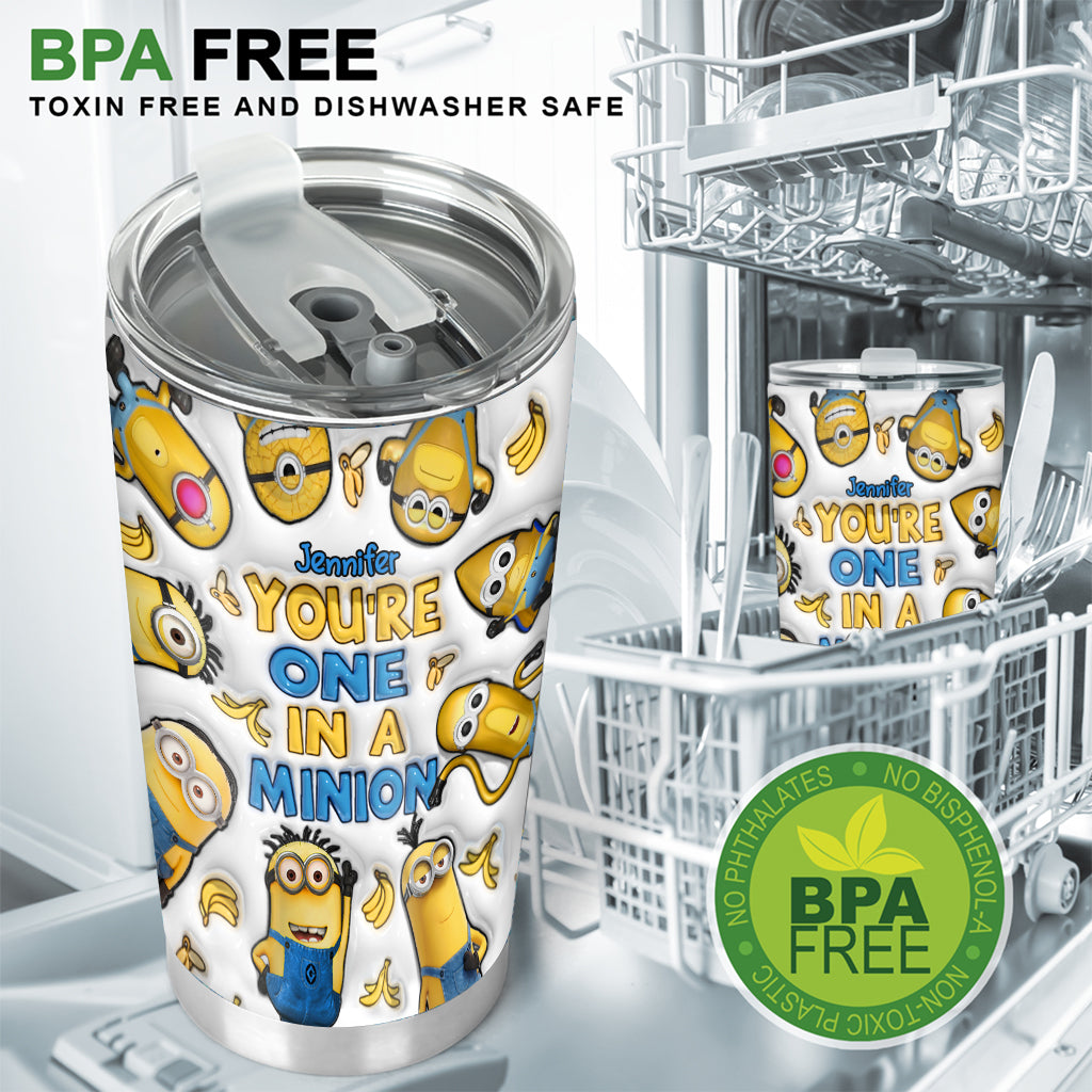 Personalized Minions Tumbler Custom Name Gift for Kids