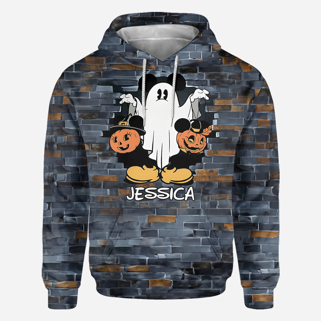 Funny Personalized Ghost Mouse All Over Shirt for Kids & Adults