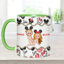 Load image into Gallery viewer, Personalized Accent Mug with Custom Name for Valentine's Day Gift
