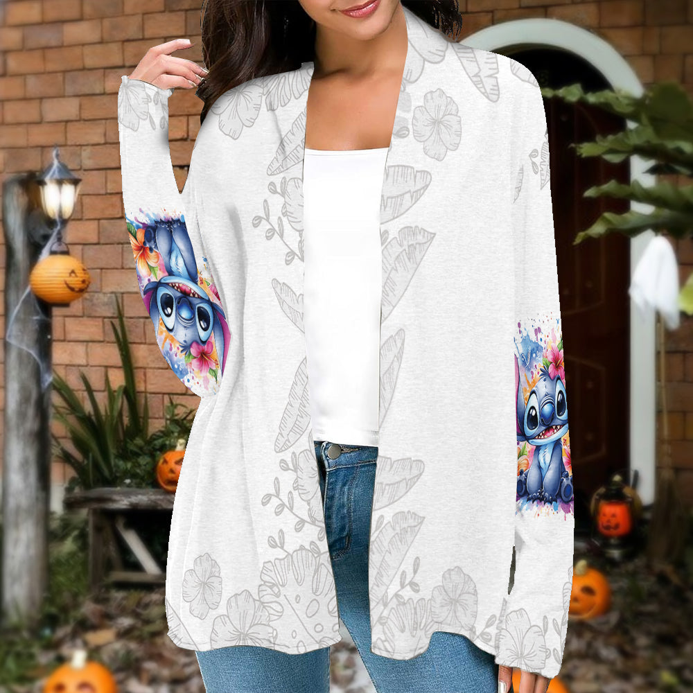 Personalized Ohana Cardigan with Stitch Design for Women