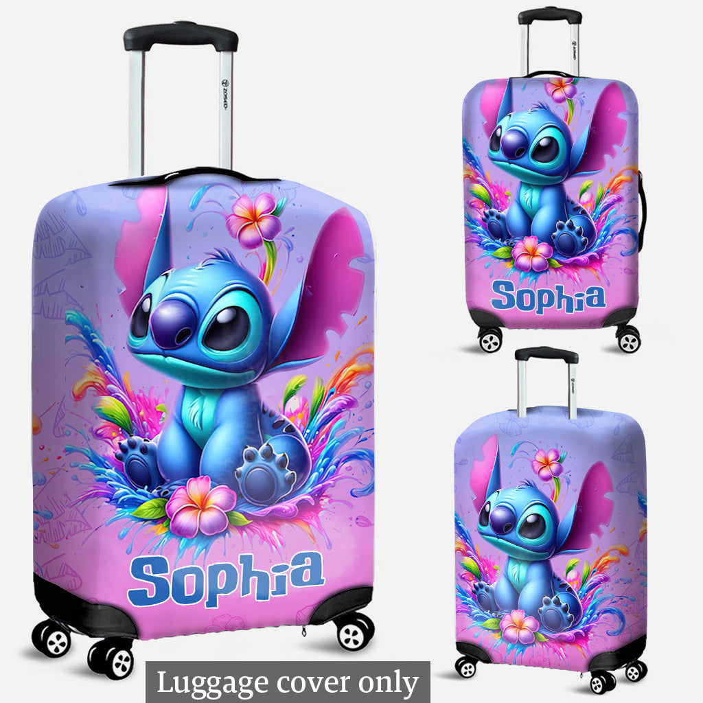 Personalized Ohana Luggage Cover Custom Name Gift for Travel