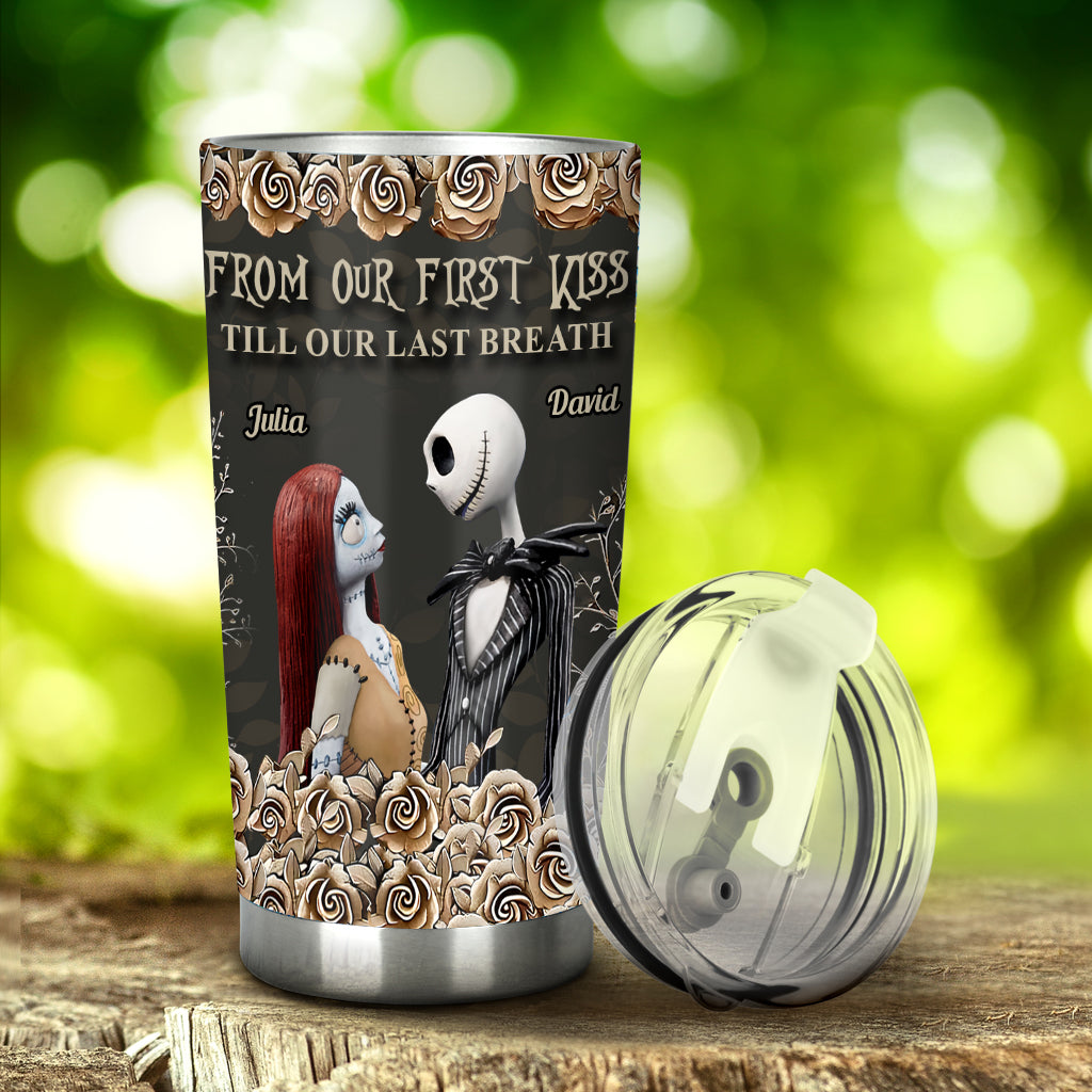 Personalized Nightmare Tumbler Custom Name Gift for Couples