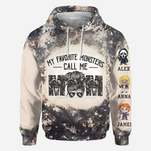 Load image into Gallery viewer, Personalized All-Over Shirt My Favorite Monsters Call Me Mom Gift for Mother's Day
