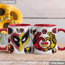 Load image into Gallery viewer, Personalized Accent Mug for Best Friends Custom Names Gift
