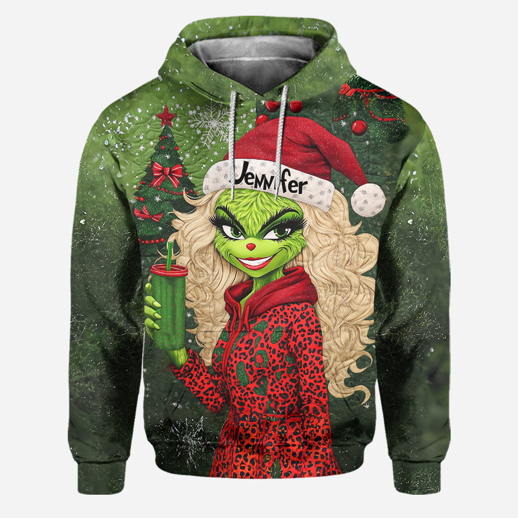 Personalized Christmas Hoodie and Leggings Set for Women