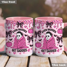 Load image into Gallery viewer, Personalized Two-Tone Accent Mug with Halloween Theme Gift
