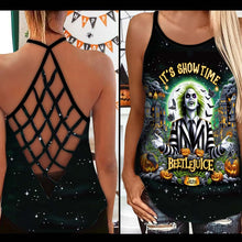 Load image into Gallery viewer, Personalized Halloween Cross Tank Top Custom Name Gift Idea

