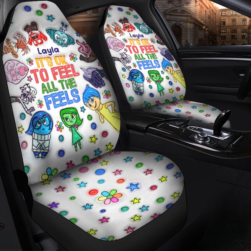 Personalized Car Seat Covers with Fun Design for Kids Gift